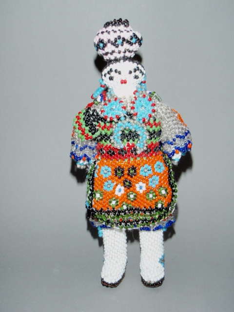 Zuni Beaded Olla Lady